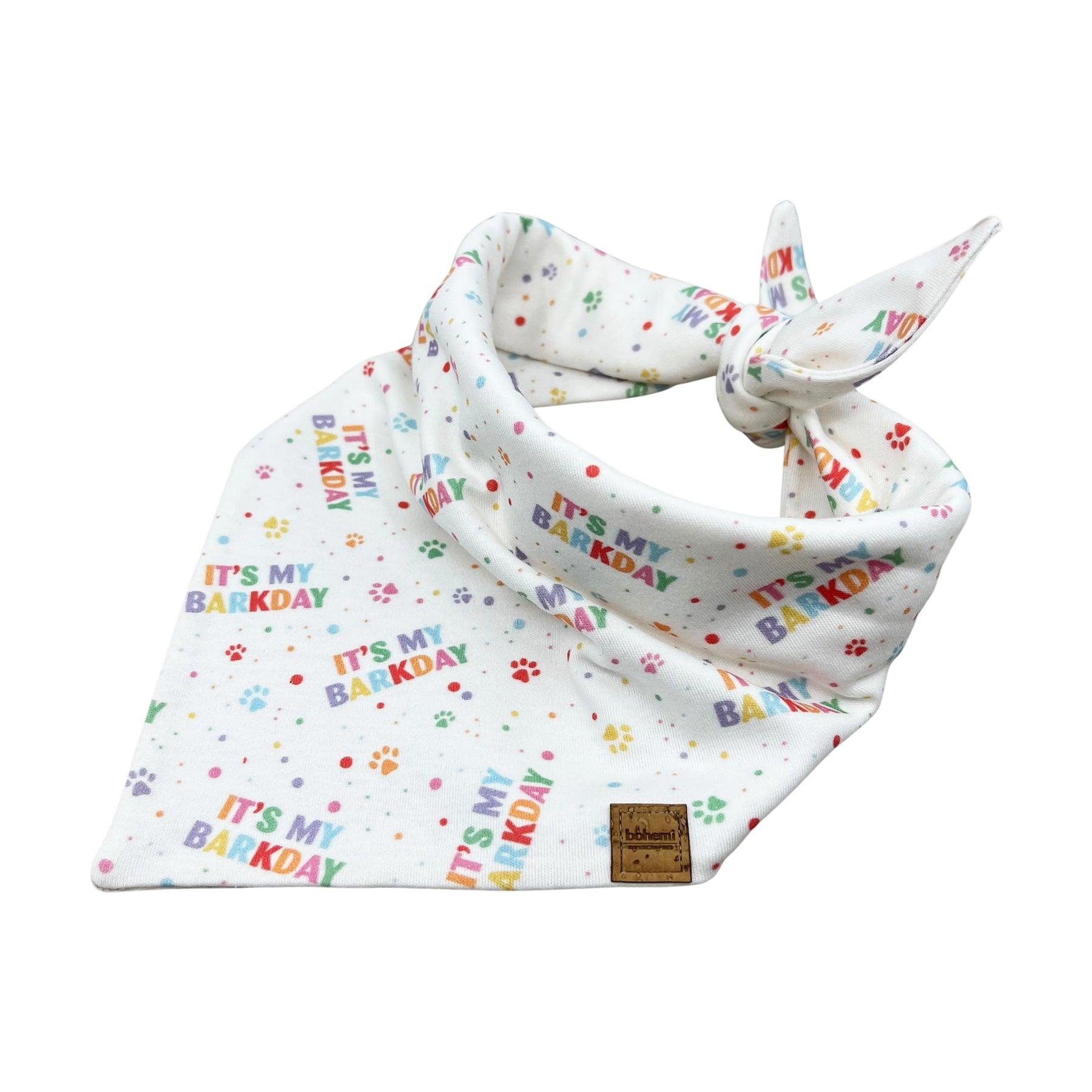 Barkday Dog Bandana - Organic Cotton - Bohemi