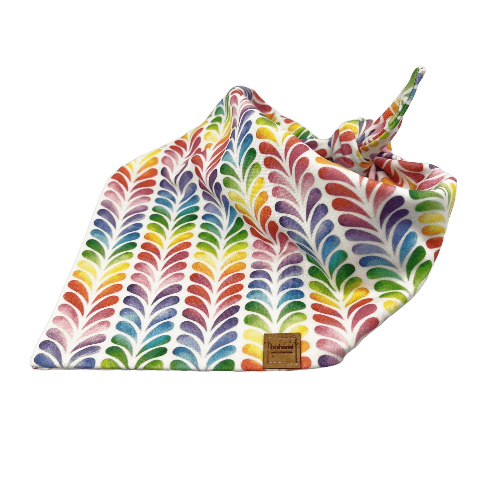 Rainbow Dog Bandana - Organic Cotton - Bohemi