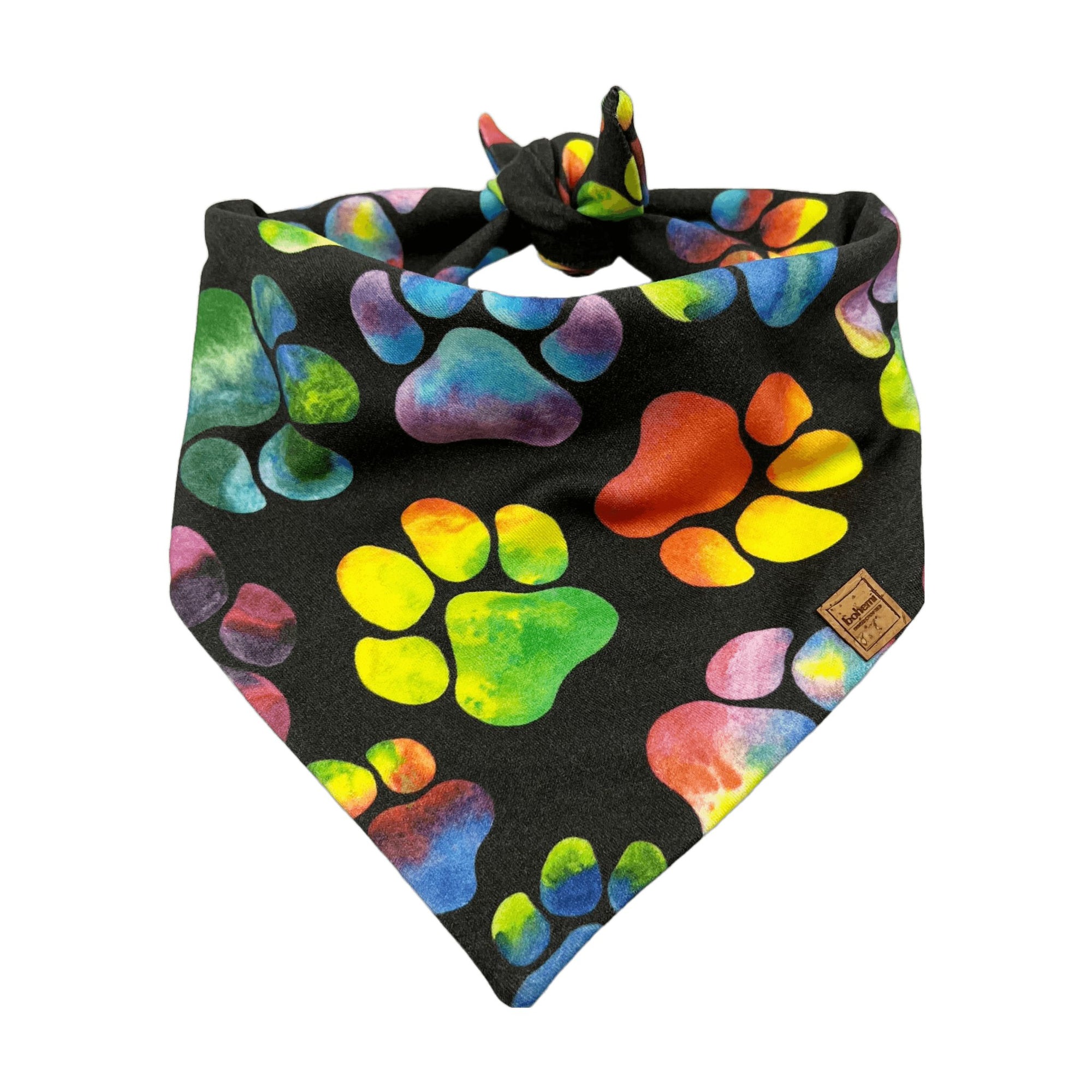 Rainbow Paws Dog Bandana - Organic Cotton - Bohemi
