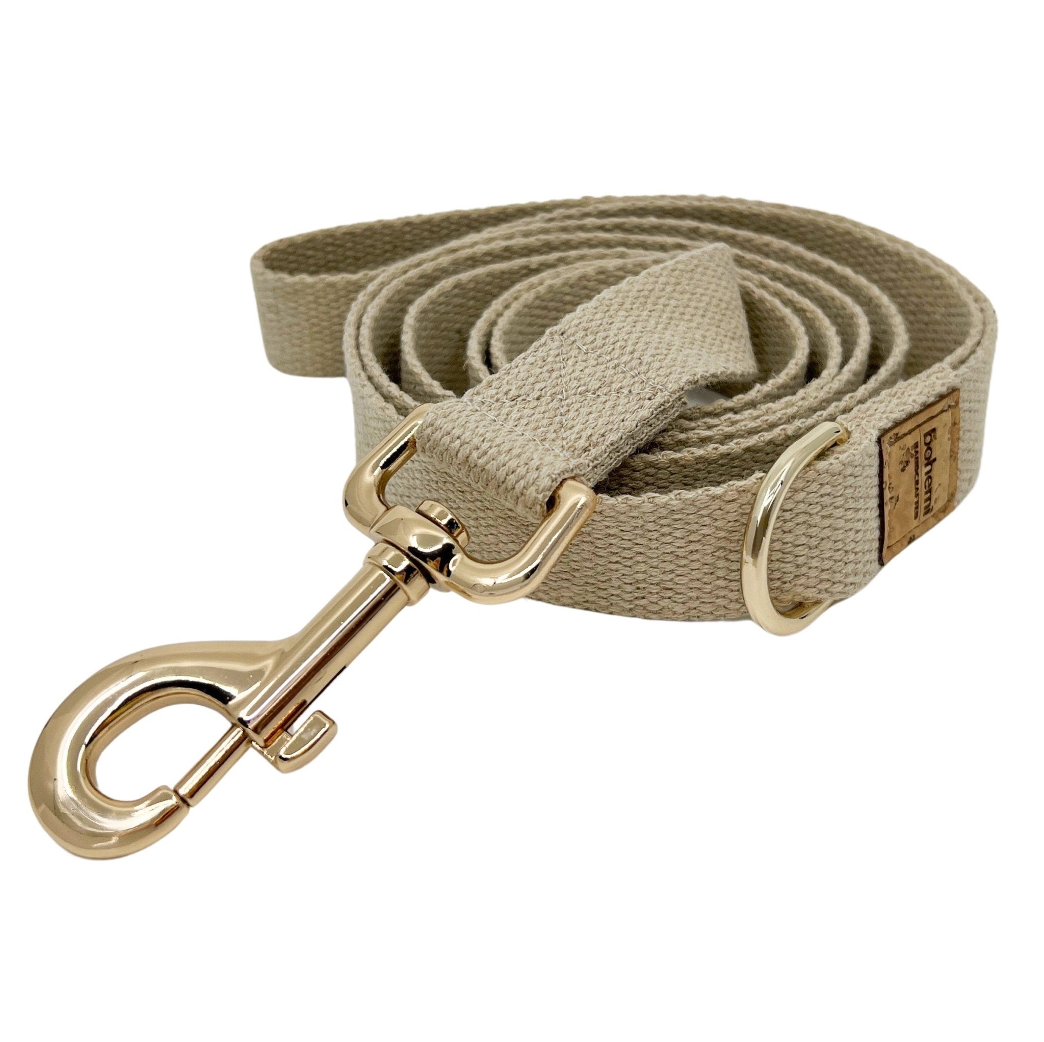 DURABLE Hemp Dog Lead ~ Gold