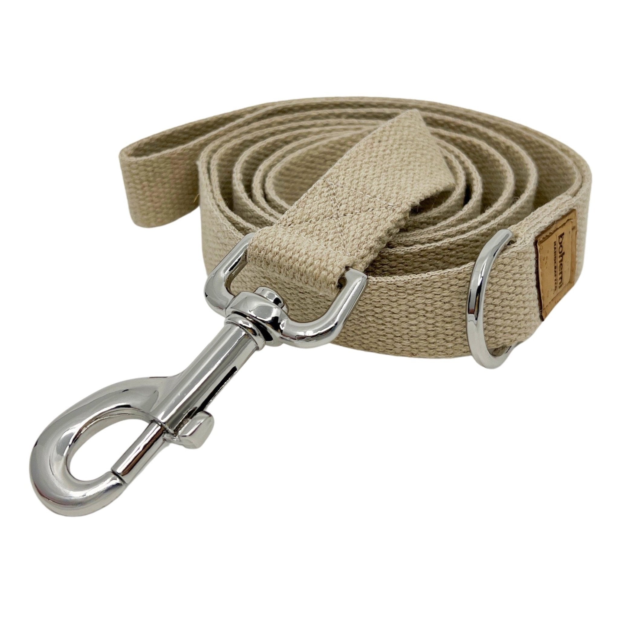 DURABLE Hemp Dog Lead ~ Silver