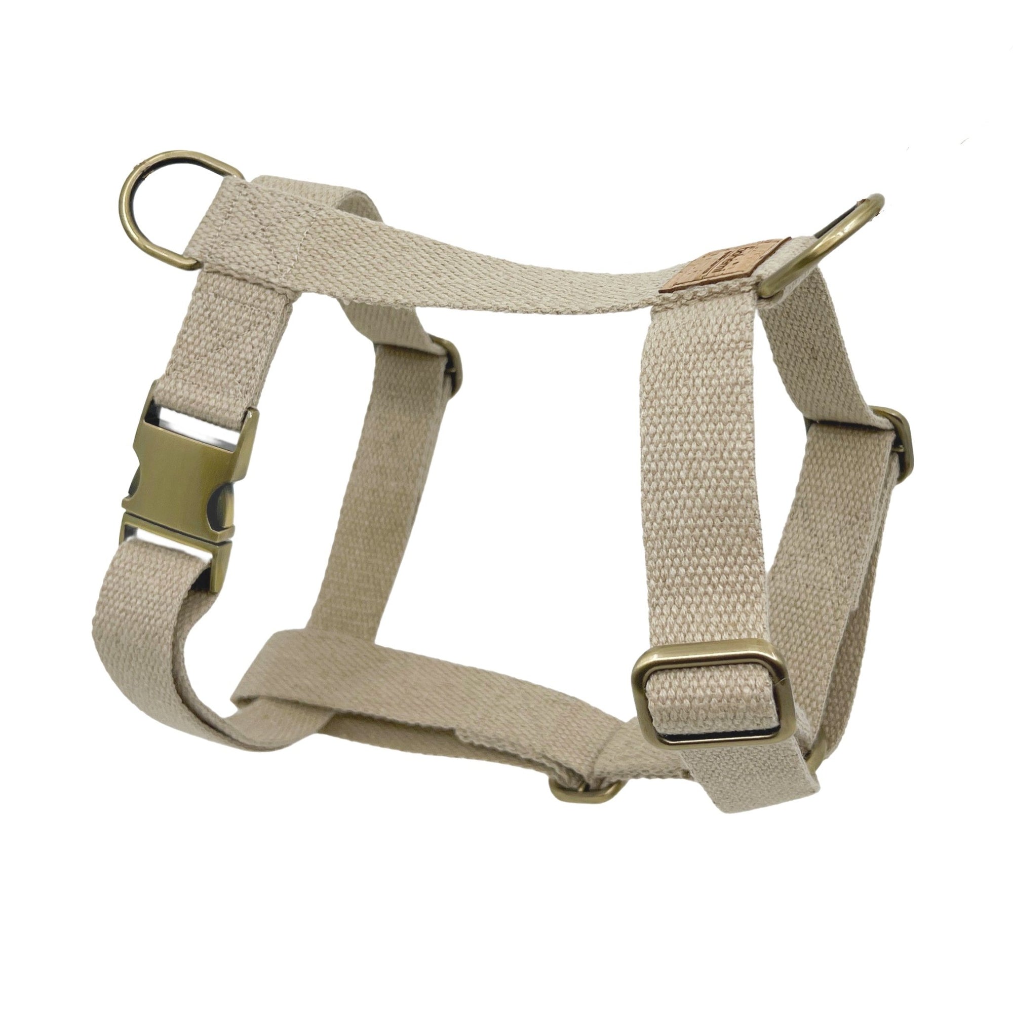 Hemp Dog Harness (Fully Adjustable) ~ Brushed Antique - Bohemi