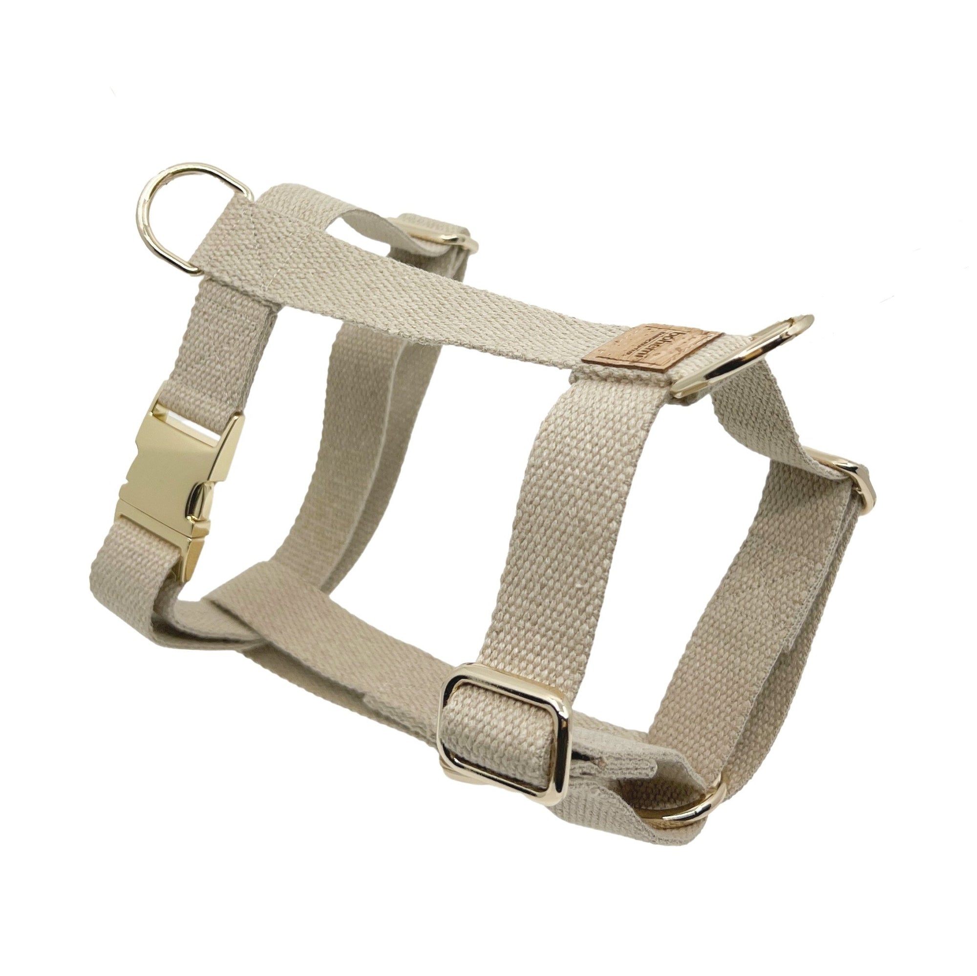 Hemp Dog Harness (Fully Adjustable) ~ Gold - Bohemi
