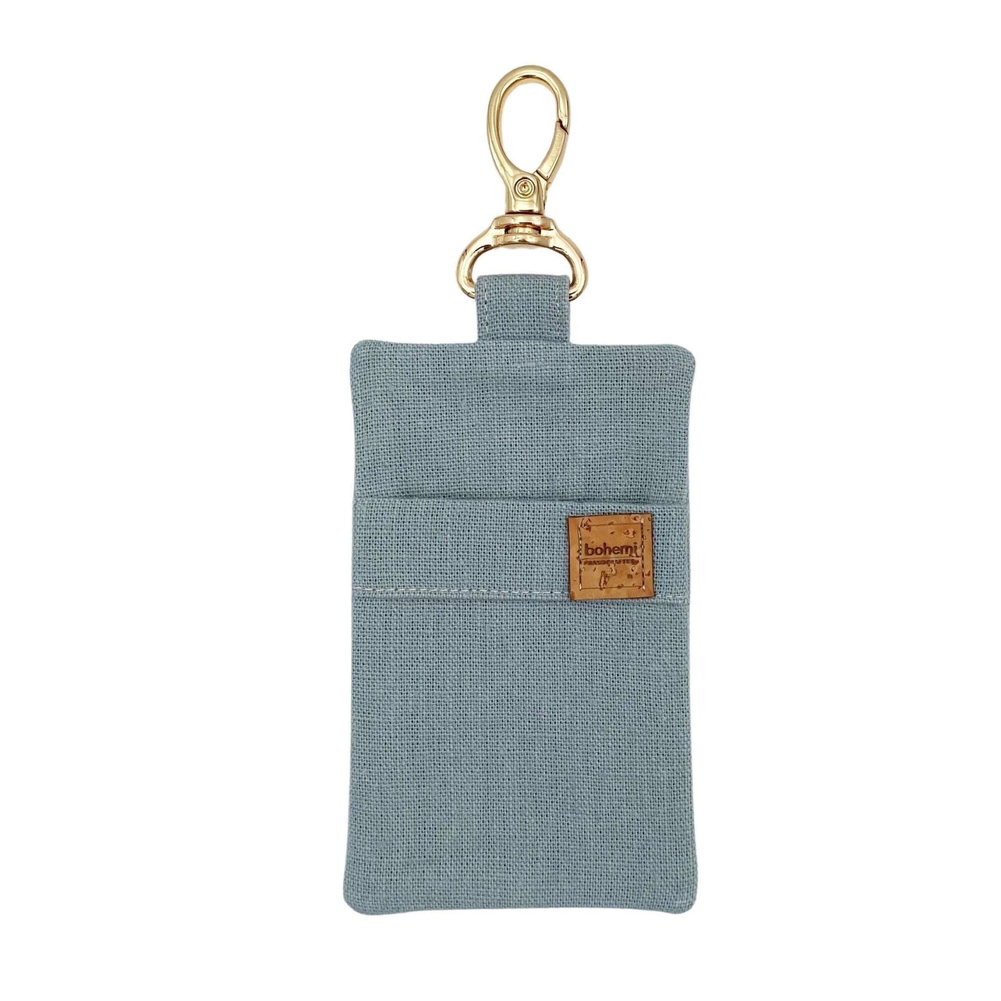 Hemp Poo Bag Mate® ~ Duck Egg Blue + Gold