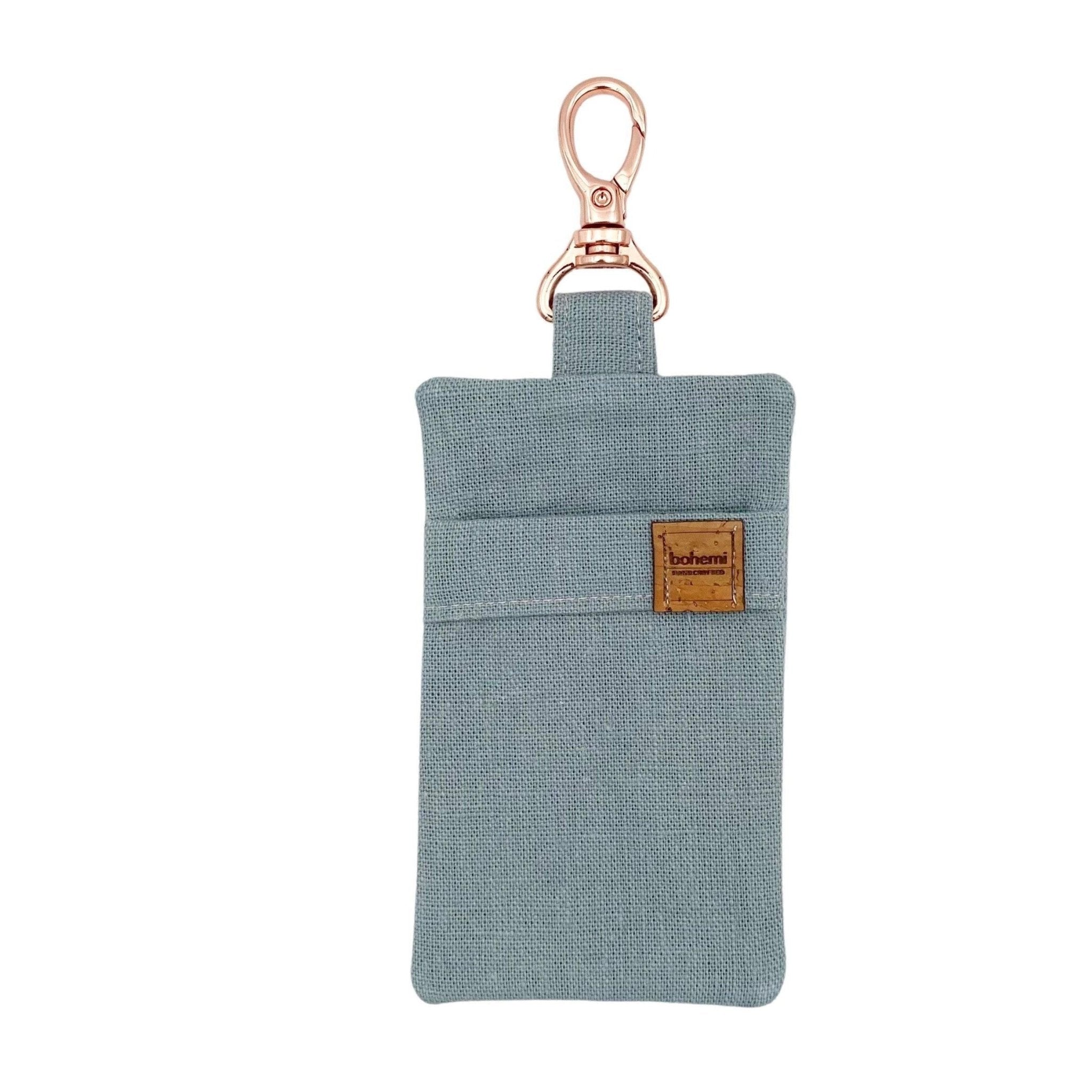 Hemp Poo Bag Mate® ~ Duck Egg Blue + Rose Gold
