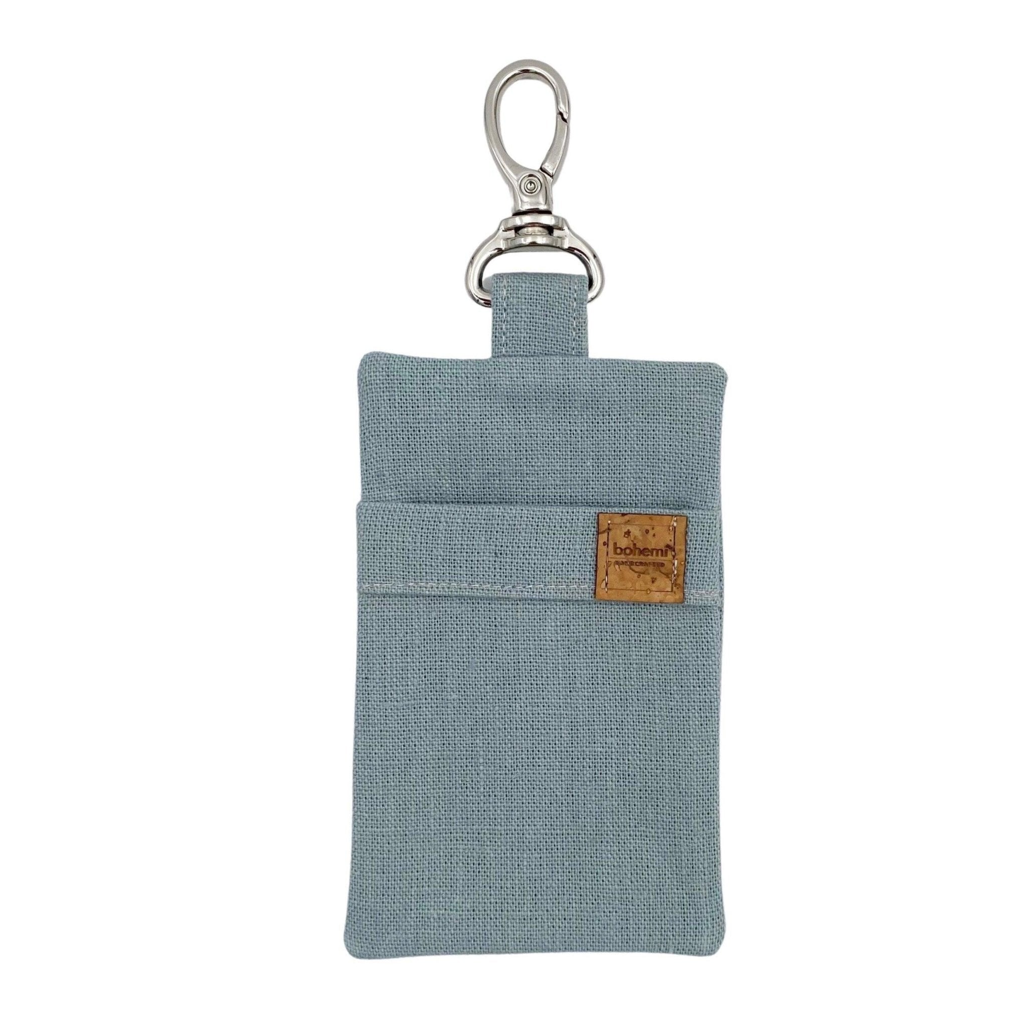 Hemp Poo Bag Mate® ~ Duck Egg Blue + Silver