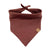 Linen Tie Up Dog Bandana ~ Merlot - Bohemi