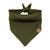 Linen Tie Up Dog Bandana ~ Olive Green - Bohemi