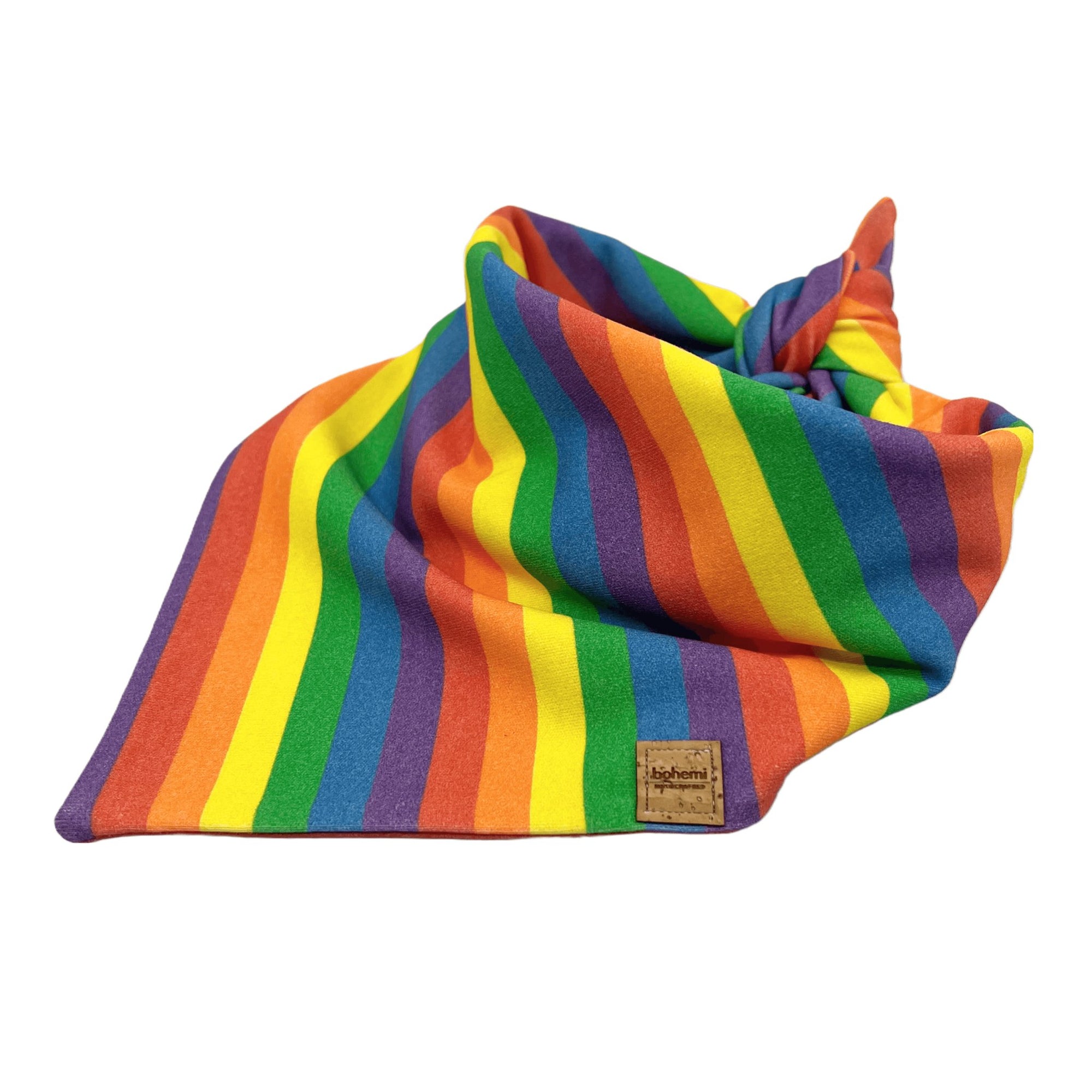 Rainbow Pride Flag Dog Bandana - Organic Cotton - Bohemi