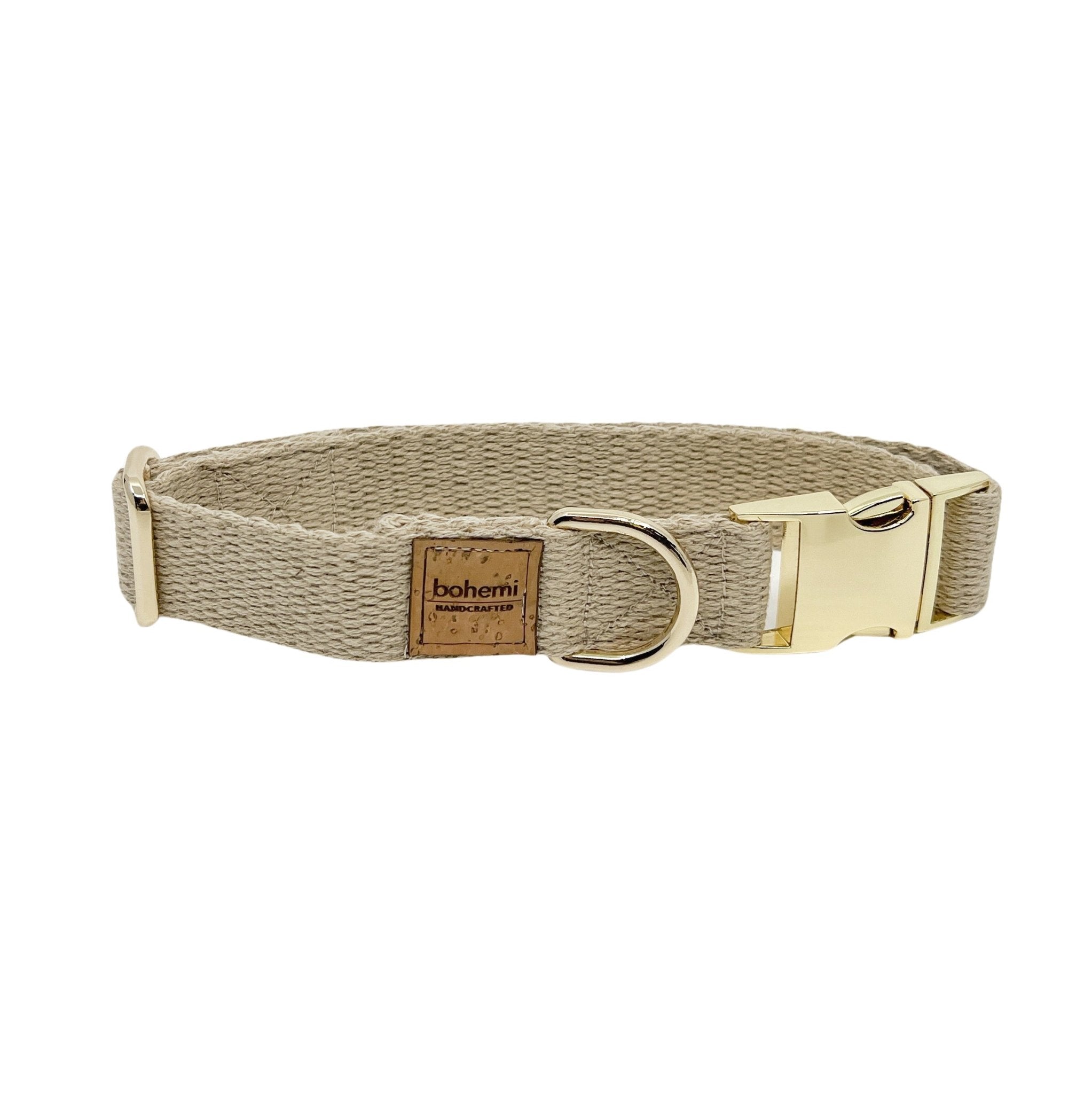 Bohemi Super Soft Hemp Collar Gold