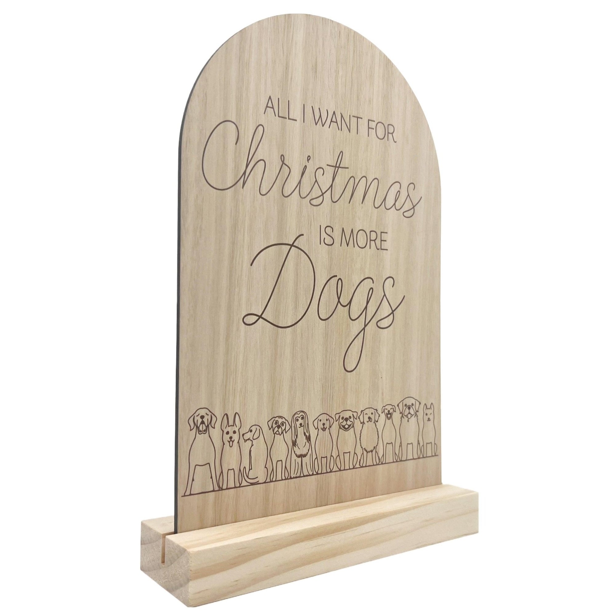 Wooden Christmas Sign - Dog Lover - Bohemi